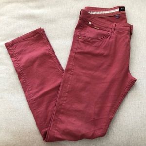 Massimo Dutti Men’s Lobster Red Cotton Chino Pant